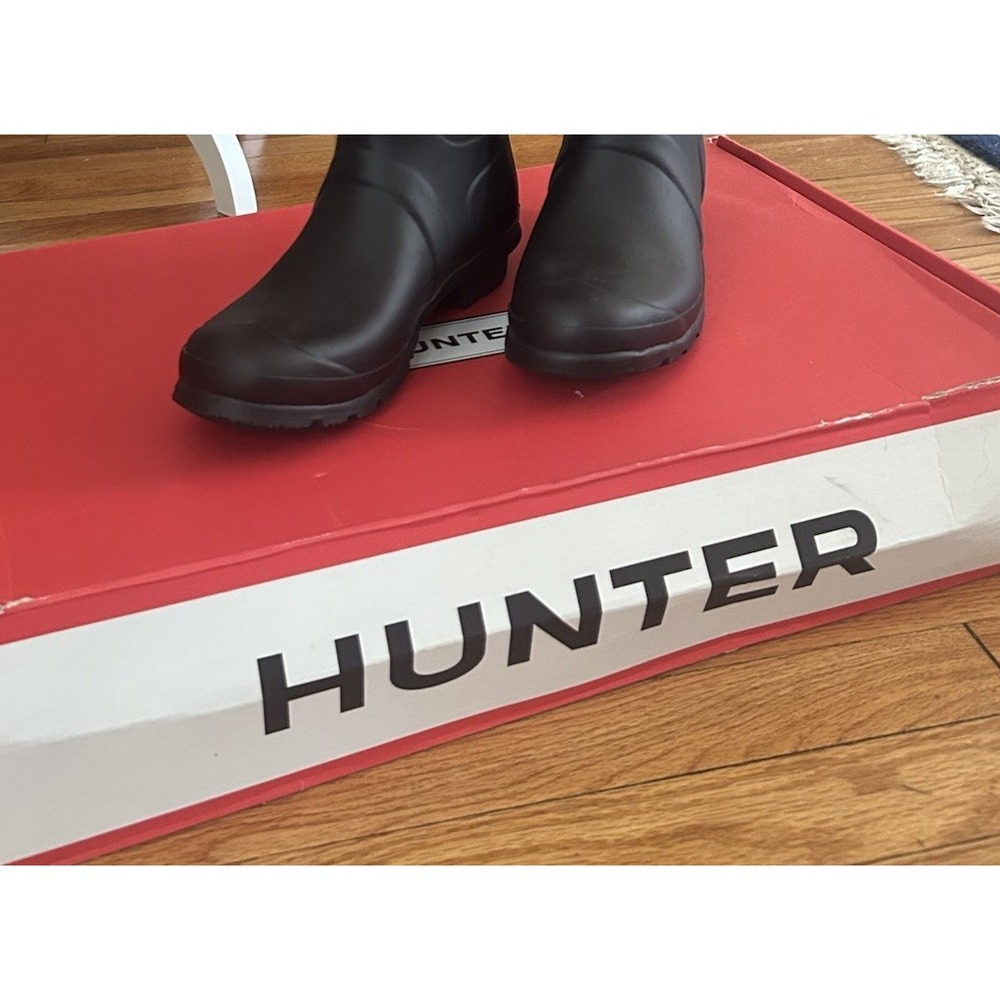 Hunter Boots Original Tall Waterproof Rain Boots Black Women's Size 8 - Picture 12 of 14